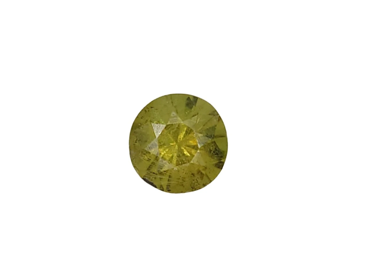 0.32ct Natural Round Demantoid Garnet From Pakistan — view 1